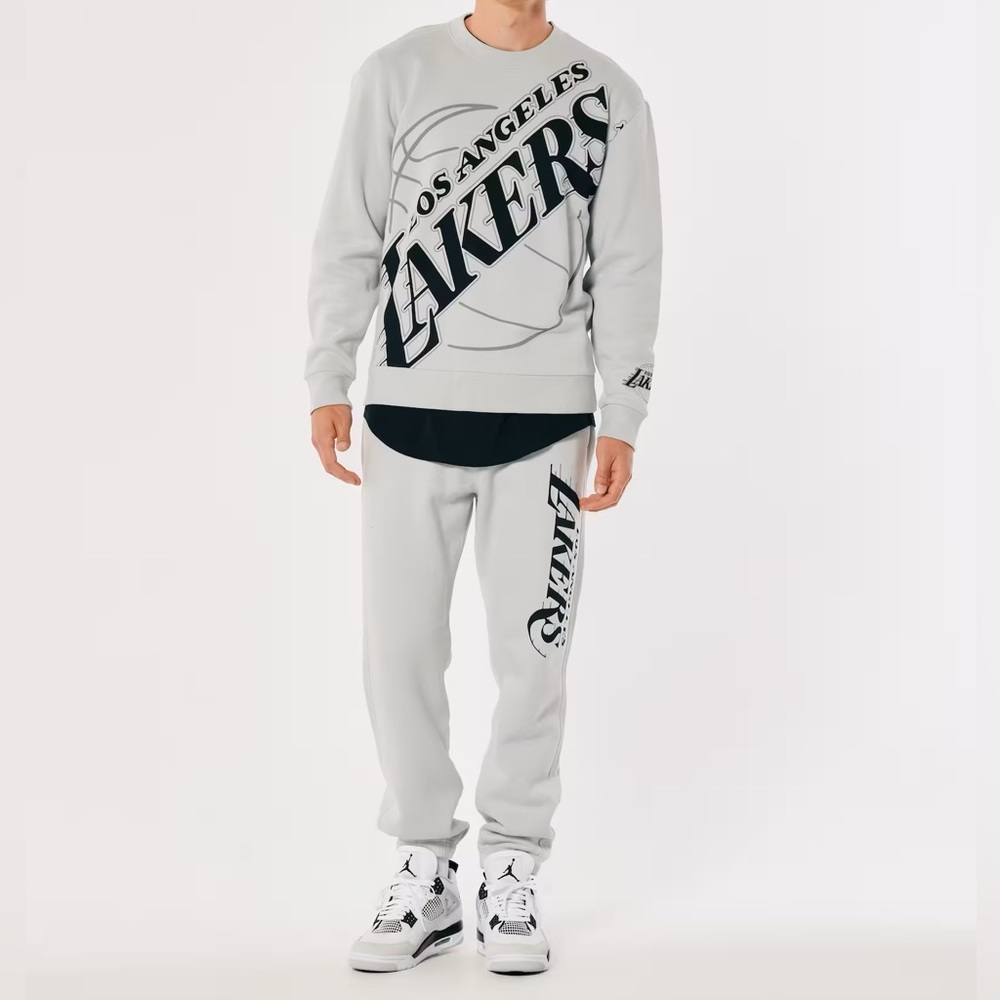 Los Angeles Lakers full crewnecks & sweatpants combo